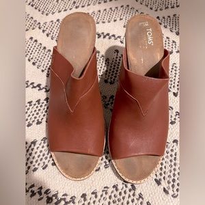 Tom’s Majorca Mule Cognac Leather